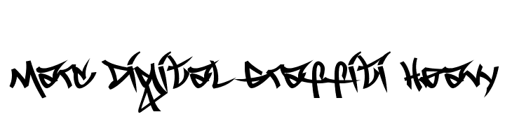 Marc Digital Graffiti Heavy  Frei Schriftart Herunterladen