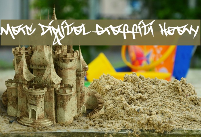 Marc Digital Graffiti Heavy Font examples