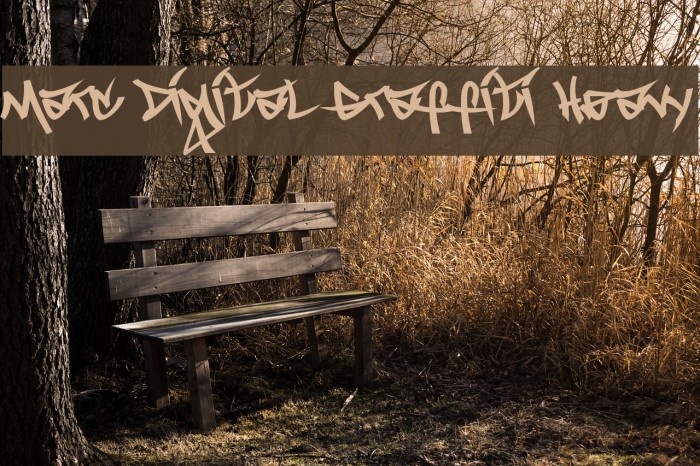 Marc Digital Graffiti Heavy Font examples