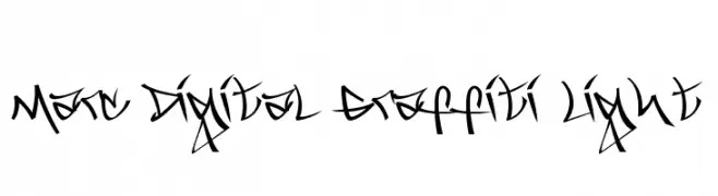 Marc Digital Graffiti Light  नि: शुल्क फ़ॉन्ट्स डाउनलोड