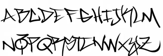 Marc Digital Graffiti Light Polices MAJUSCULES