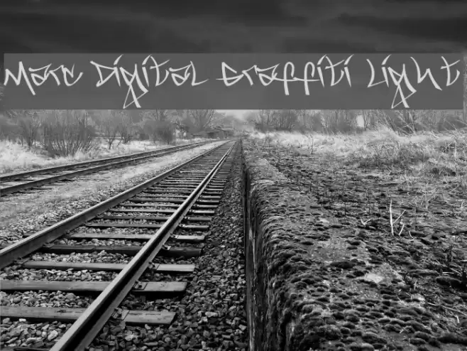 Marc Digital Graffiti Light Font examples