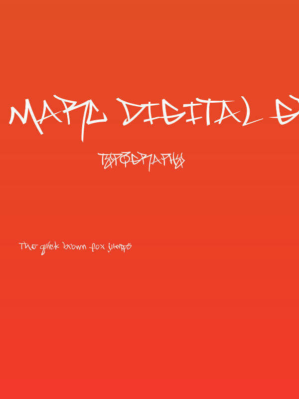 Marc Digital Graffiti Light Poster