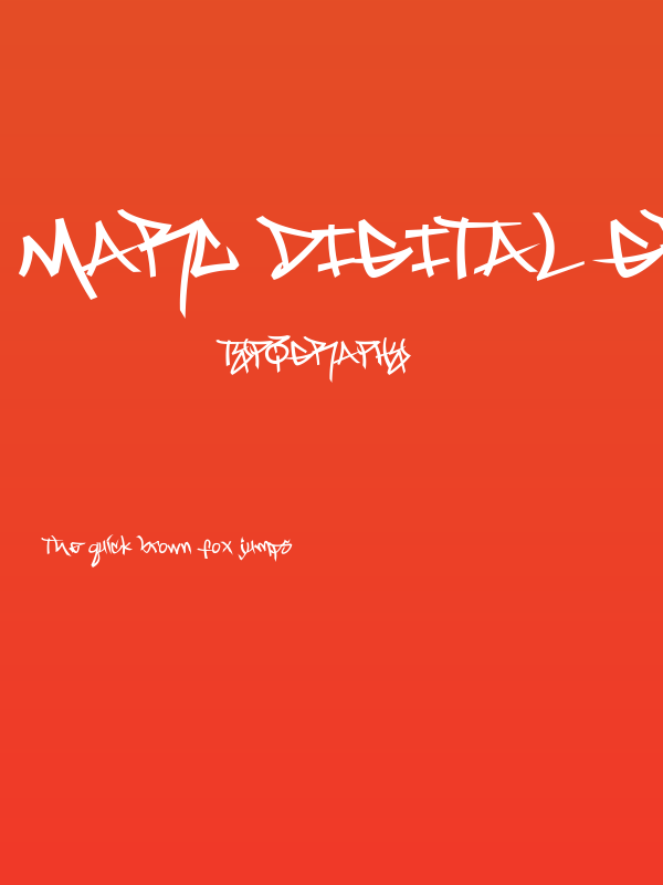 Marc Digital Graffiti Medium Poster