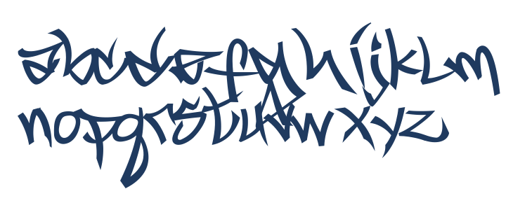 Marc Digital Graffiti Medium Lowercase