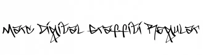 Marc Digital Graffiti Regular  नि: शुल्क फ़ॉन्ट्स डाउनलोड