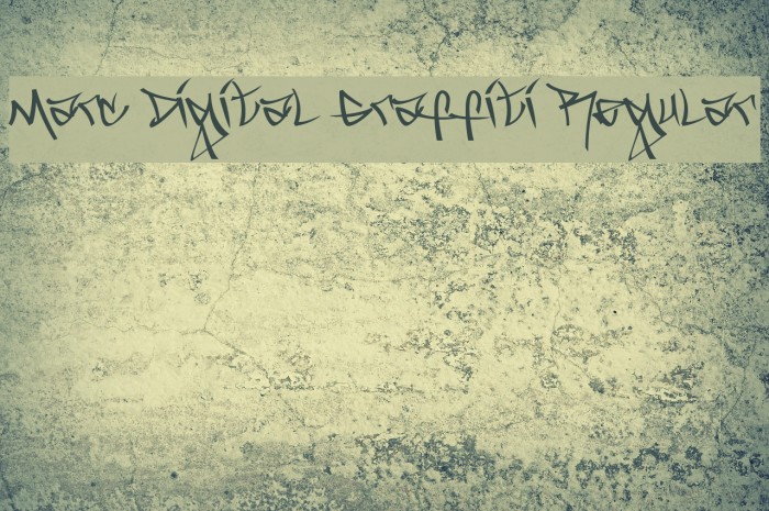 Marc Digital Graffiti Regular Font examples
