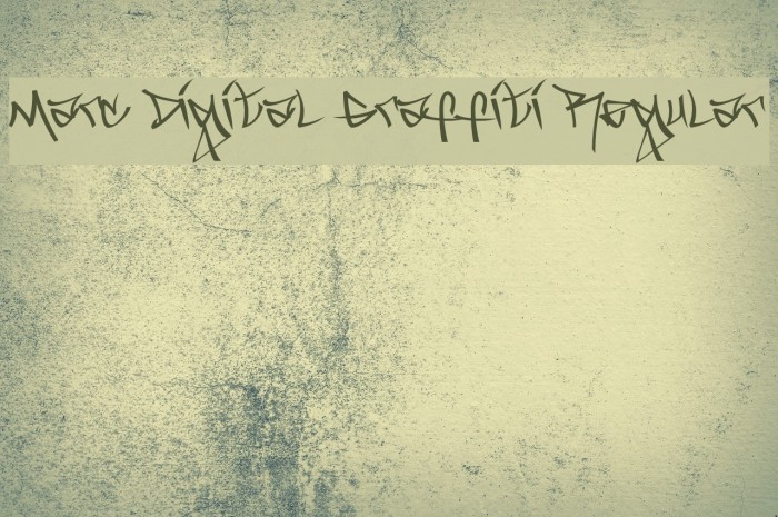 Marc Digital Graffiti Regular Font examples