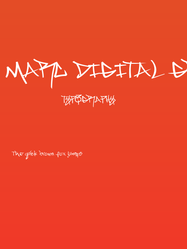 Marc Digital Graffiti Regular Poster