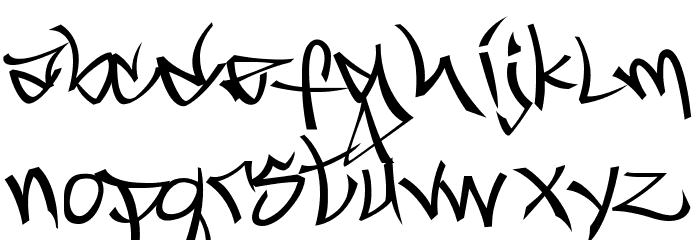 Marc Digital Graffiti Regular Font LOWERCASE