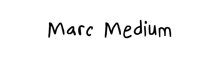 Marc Medium  Frei Schriftart Herunterladen