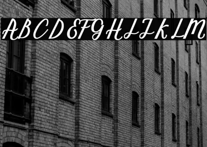 MarcelaScript Font examples