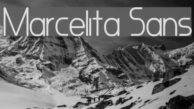 Marcelita Sans Font examples