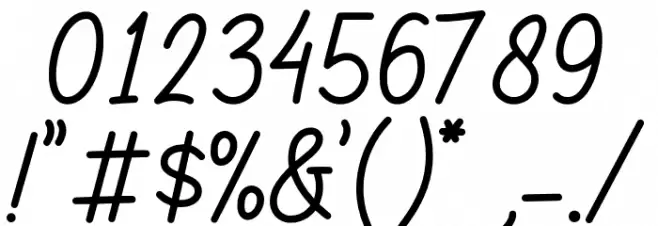 Marcellas Font OTHER CHARS