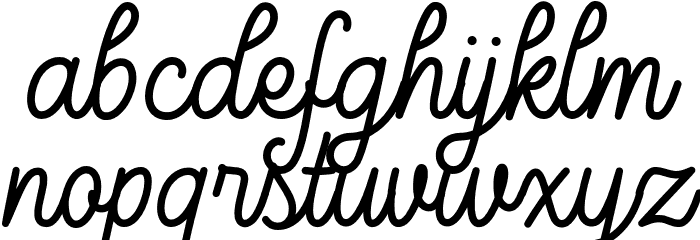 Marcellas Font LOWERCASE