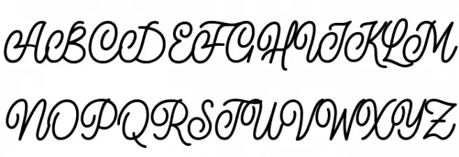 Marcellas Шрифта ВЕРХНИЙ