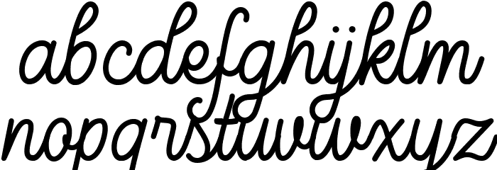 Marcellas Font LOWERCASE