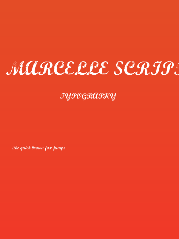 Marcelle Script Poster