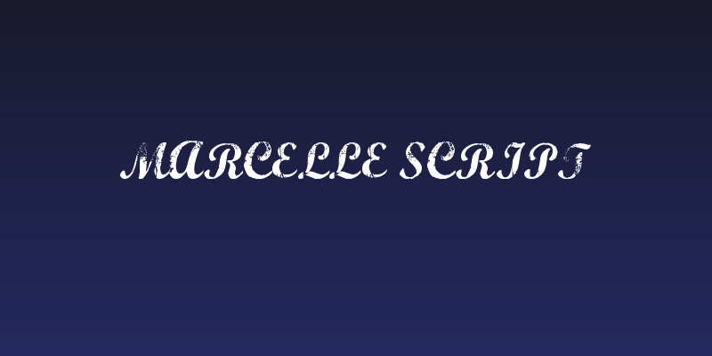 Marcelle Script Social Header