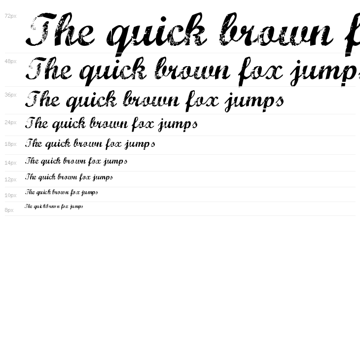 Marcelle Script Waterfall