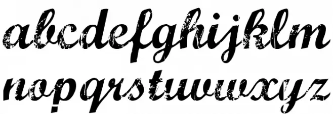 Marcelle Script Schriftart Kleinbuchstaben