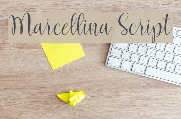 Marcellina Script Font examples