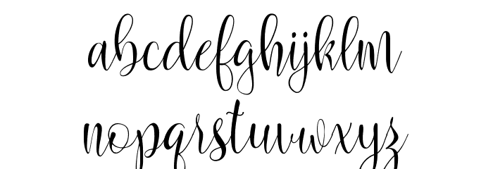 Marcellina Script Font LOWERCASE