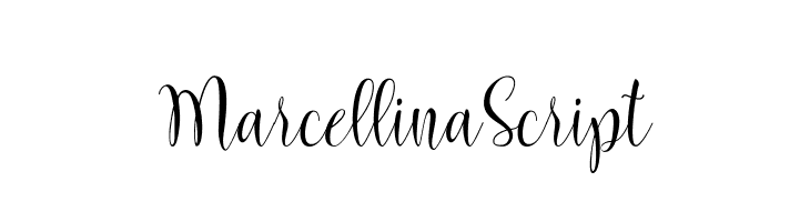 MarcellinaScript  नि: शुल्क फ़ॉन्ट्स डाउनलोड