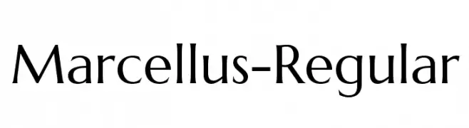 Marcellus-Regular  Frei Schriftart Herunterladen