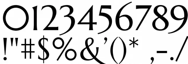 Marcellus-Regular Font OTHER CHARS
