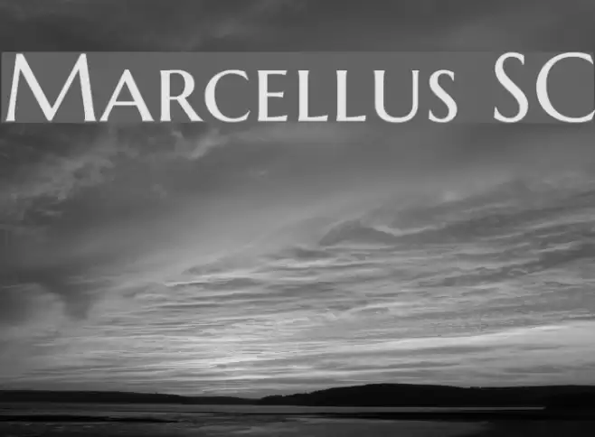 Marcellus SC Font examples