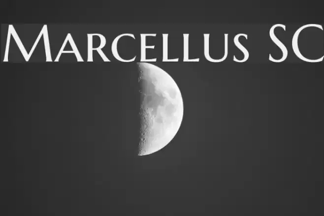 Marcellus SC Font examples