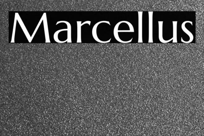 Marcellus फ़ॉन्ट examples