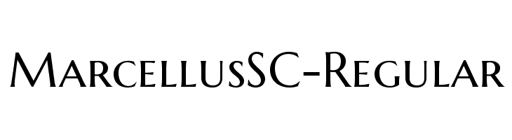 MarcellusSC-Regular Font