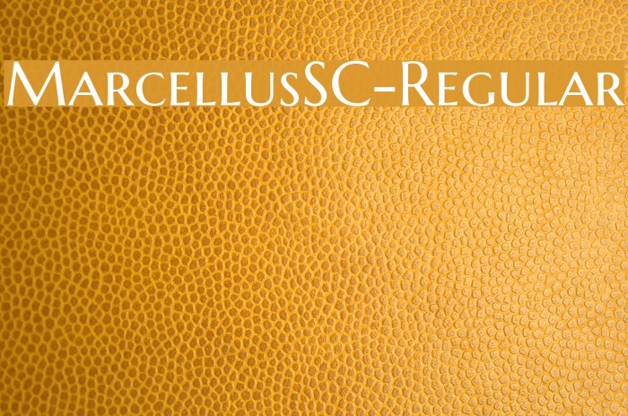 MarcellusSC-Regular Font examples