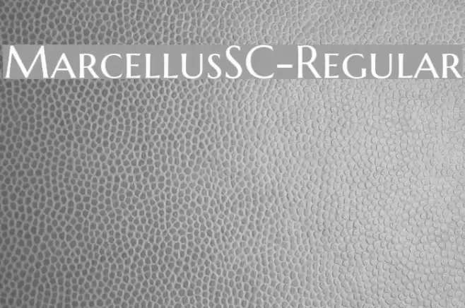 MarcellusSC-Regular Font examples