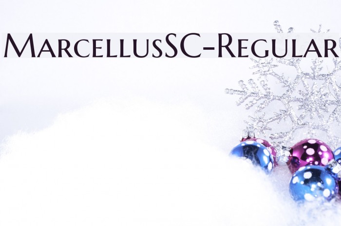 MarcellusSC-Regular Font examples