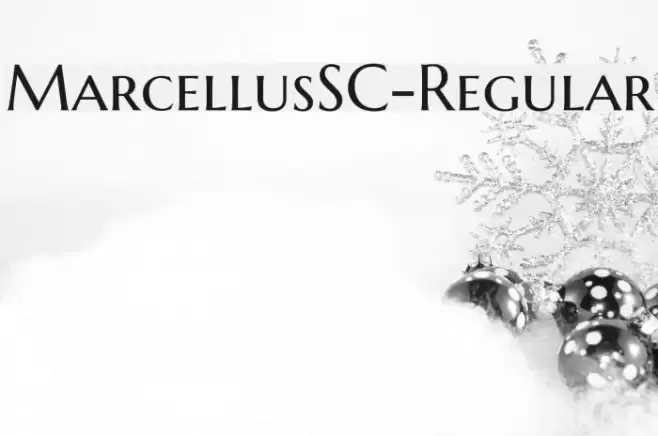 MarcellusSC-Regular Font examples