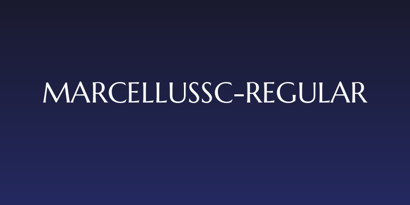 MarcellusSC-Regular Social Header