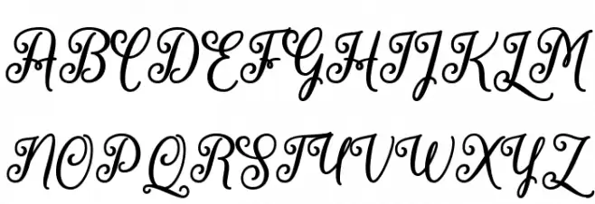 March Calligraphy Fuentes MAYÚSCULAS