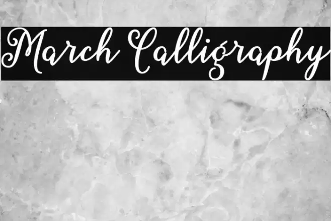 March Calligraphy Fuentes examples
