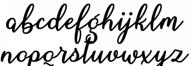 March Calligraphy Caratteri MINUSCOLO