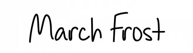 March Frost  Frei Schriftart Herunterladen