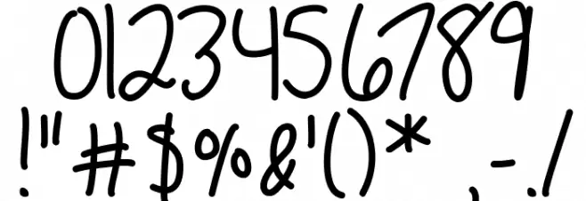 March Frost Font OTHER CHARS