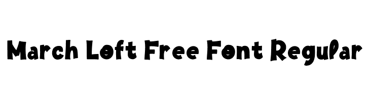 March Loft Free Font Regular  Free Fonts Download