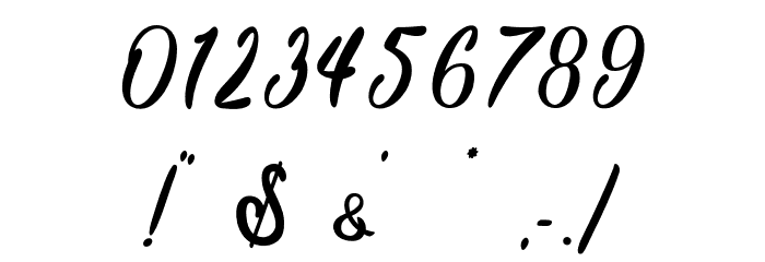 March Lovers - Personal Use Font OTHER CHARS