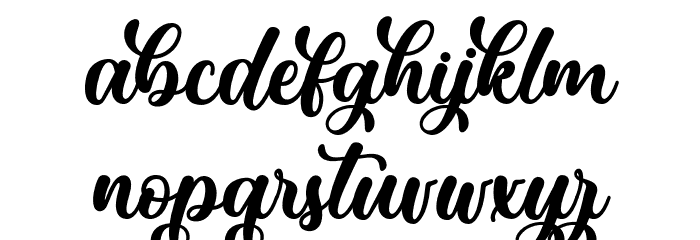 March Lovers - Personal Use Font LOWERCASE