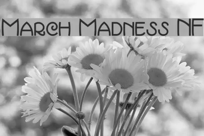March Madness NF フォント examples