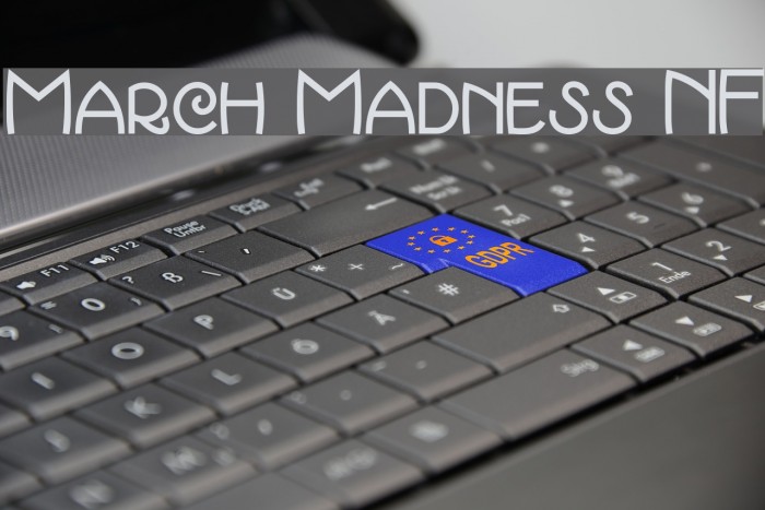 March Madness NF Font examples