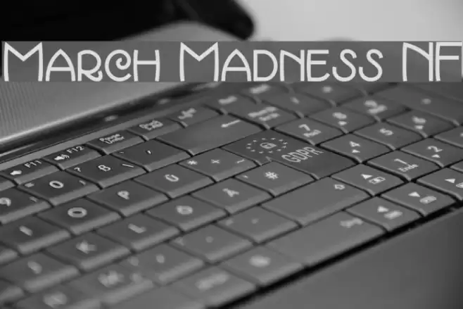 March Madness NF フォント examples
